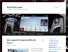 Tablet Screenshot of fordtechlane.com